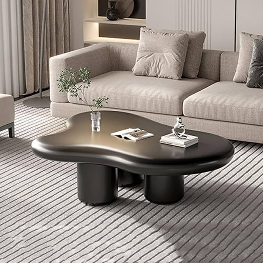 Amazon.co.jp: Heuitgsローテーブル 白 テーブル 雲の型